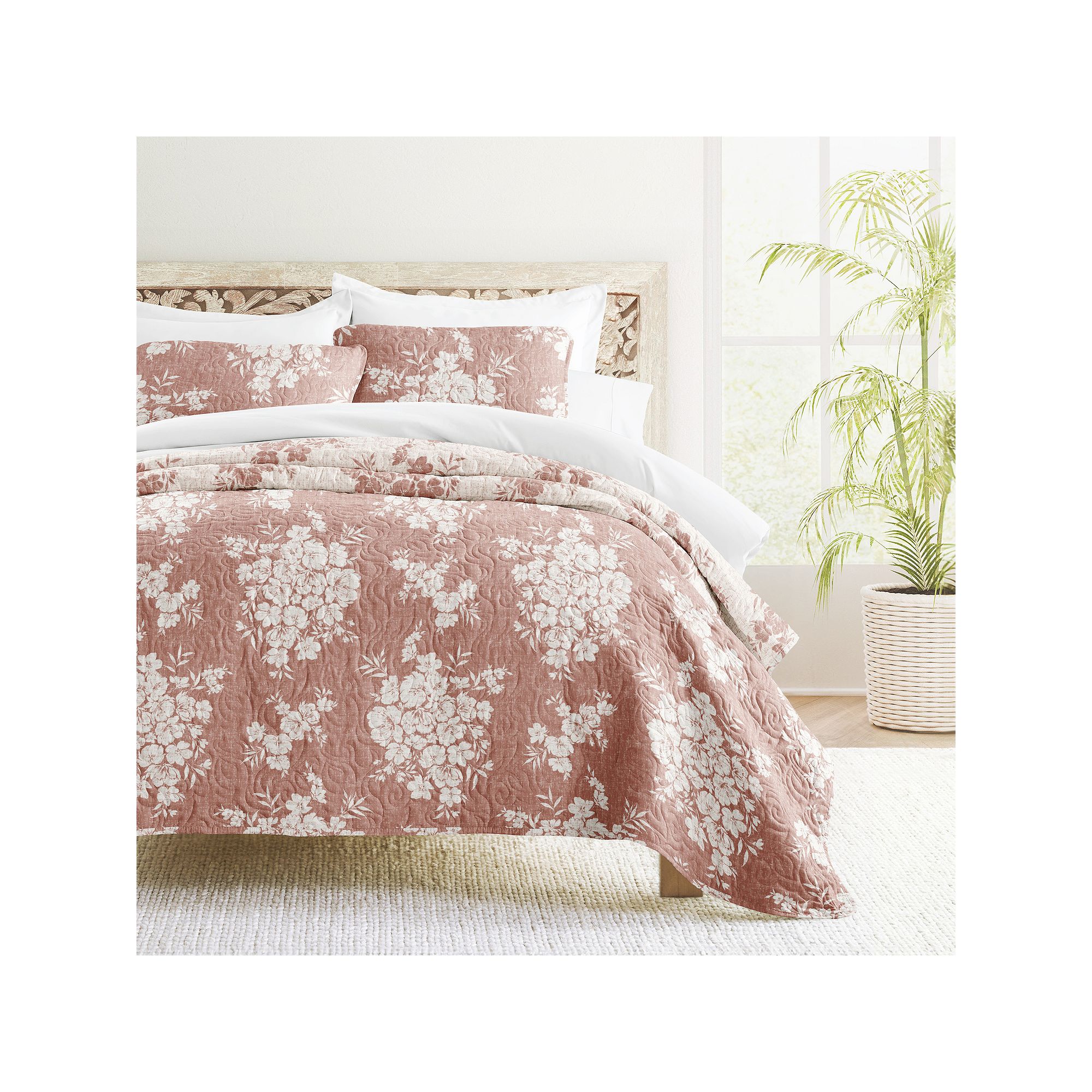 Home Collection Distressed Bouquet Reversible All Season Down-Alternative Q