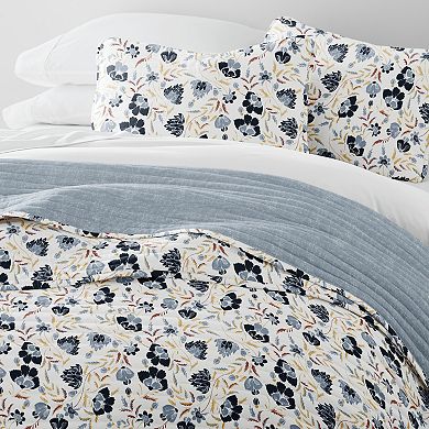 Home Collection French Jacobean Reversible All Season Down-Alternative Quilt Set