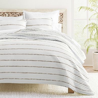 Home Collection Relic Stripe Reversible All Season Down-Alternative Quilt Set