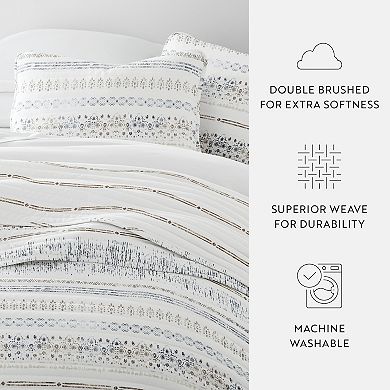 Home Collection Relic Stripe Reversible All Season Down-Alternative Quilt Set