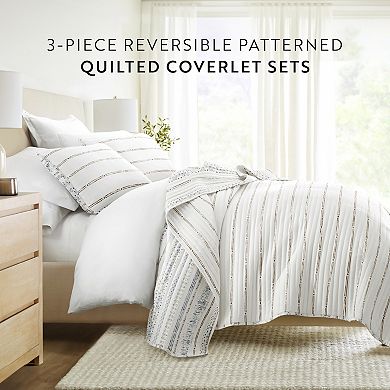 Home Collection Relic Stripe Reversible All Season Down-Alternative Quilt Set