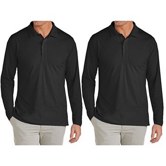 Men's JumpStart 2-Pack Modern Fit Long Sleeve Polo Shirt