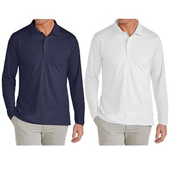 Men's JumpStart 2-Pack Modern Fit Long Sleeve Polo Shirt