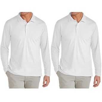 Men's JumpStart 2-Pack Modern Fit Long Sleeve Polo Shirt