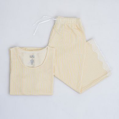 Plus Size Croft & Barrow® 2-Piece Sleeveless Pajama Top & Capri Pants Sleep Set