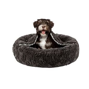 Friends Forever Hooded Donut Dog Pet Bed
