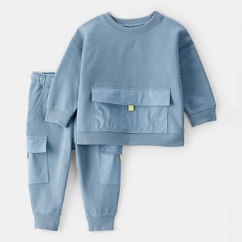 Baby Boy Carter's 2 pc Pocket Pullover Sweatshirt & Cargo Pant Set