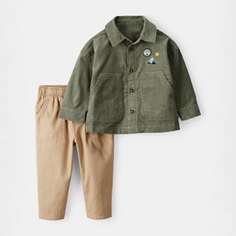 Baby Boy Carter's 2 pc Button-Front Top & Pant Set
