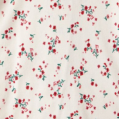 Baby Girl Carter’s 3 Piece Christmas Long Sleeve Bodysuit, Pant and Sleep & Play Pajamas Set