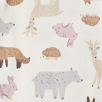 Baby Girls Carter's 3-pc. Woodland Creatures Long-Sleeve Bodysuit & Pant Set