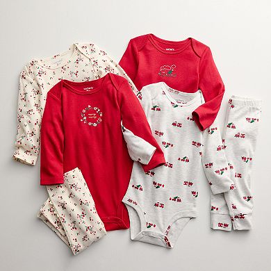 Baby Boy Carter’s 3 Piece Train Print Long-Sleeve Bodysuit & Pant Set