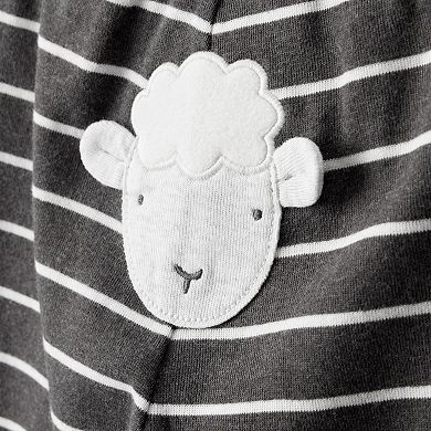 Baby Boys Carter’s 3-pc. Striped Sheep Print Long-Sleeve Bodysuit & Pant Set