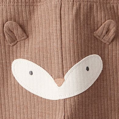 Baby Boys Carter’s 3-pc. Fox Print Long-Sleeve Bodysuit & Pant Set