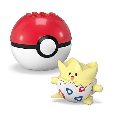 Mega Bloks Pokemon Poke Ball 2-Pack Building Toy Kit Togepi & Piplup (41 Pieces)