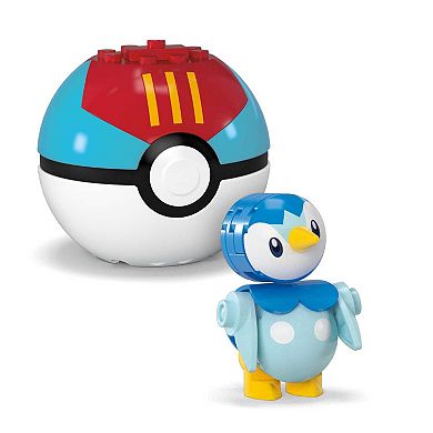 Mega Bloks Pokemon Poke Ball 2-Pack Building Toy Kit Togepi & Piplup (41 Pieces)