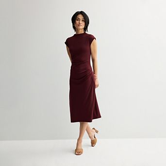 Petite Nine West Mock Neck Knit Dress