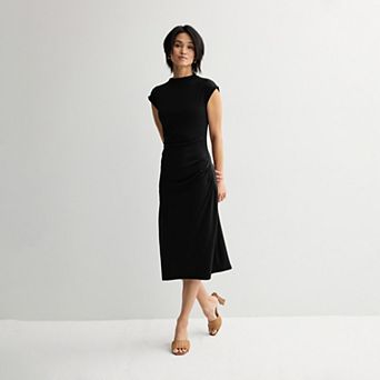 Petite Nine West Mock Neck Knit Dress