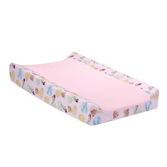Lambs & Ivy Disney Princesses Cinderella, Belle & Tiana Changing Pad Cover