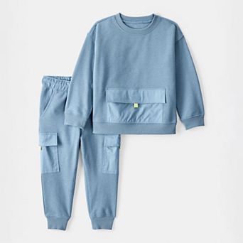 Toddler Boy Carter's 2 pc Pocket Pullover Sweatshirt & Cargo Pant Set