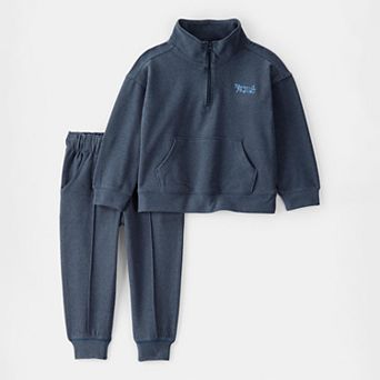 Toddler Boy Carter's 2 pc Plane Quarter Zip Pullover & Pant Set