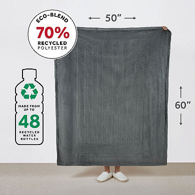 Sunbeam Electric 50 in. x 60 in. Arctic Plush Eco-Blend Heated Blanket