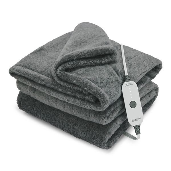 Sunbeam Electric 50 in. x 60 in. Arctic Plush Eco-Blend Heated Blanket