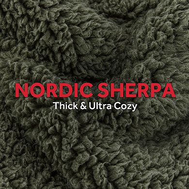 Sunbeam Nordic Sherpa Extra-Long Blanket