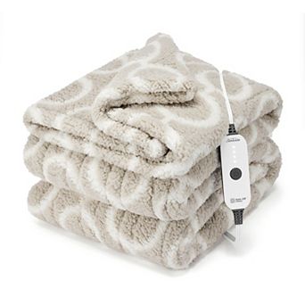 Sunbeam Nordic Sherpa Extra-Long Blanket