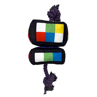 Woof Plush Rope Squeak Pet Toy