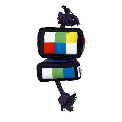 Woof Plush Rope Squeak Pet Toy