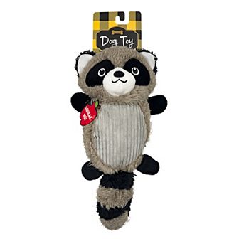 Woof Rustic Raccoon Plush Dog Toy