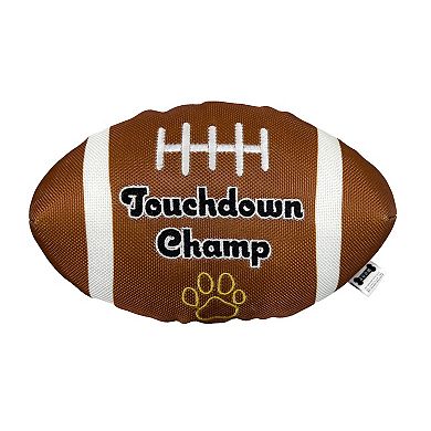 Woof Football Plush Dog Toy
