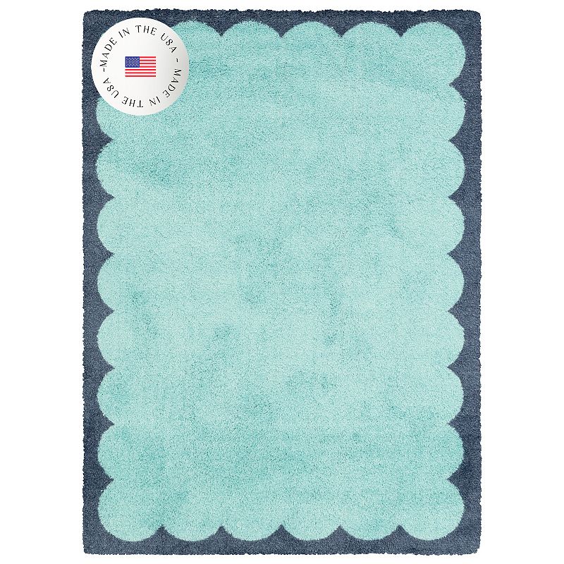 Kids The Big One® Scalloped Area Rug, Blue