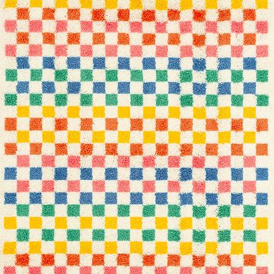 Kids The Big One Colorful Plaid Area Rug
