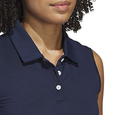 Juniors' adidas Solid Sleeveless Polo Shirt