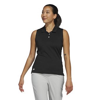 Women's adidas Solid Sleeveless Polo Shirt