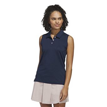 Women's adidas Solid Sleeveless Polo Shirt