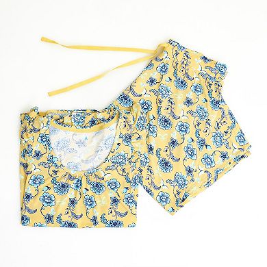 Plus Size Croft & Barrow® 2-Piece Sleeveless Pajama Top & Capri Pants Sleep Set