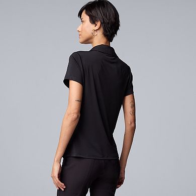 Women's Simply Vera Vera Wang Ruched Front Shirt