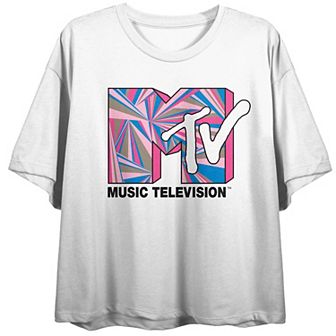 Juniors' MTV Pastel Logo Short Sleeve Tee