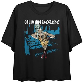 Juniors' Oblivion Rogue Aissa Crop Short Sleeve Tee