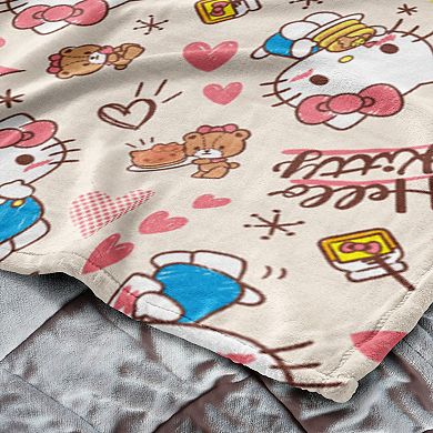 Sanrio Hello Kitty Sweet Stack Throw Blanket