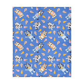 Bluey Mmm Sweet Ice Cream Throw Blanket