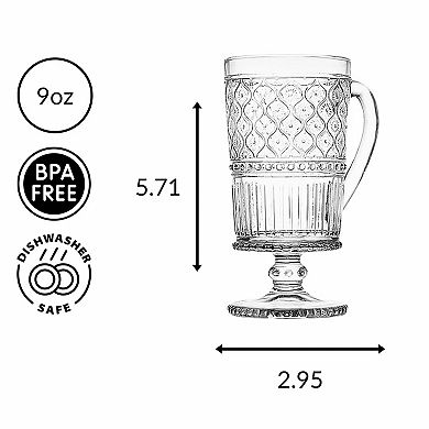 Godinger Silver Claro Footed Coffee Mug - Set of 4