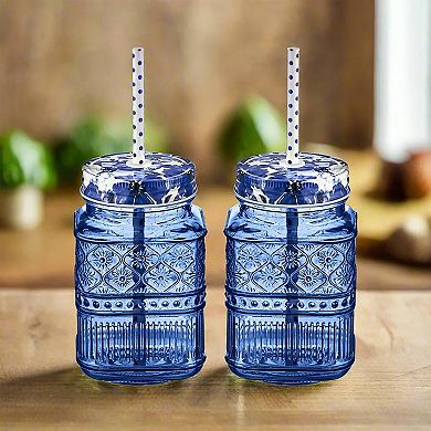 Godinger Silver Claro Mason Jar - Set of 2