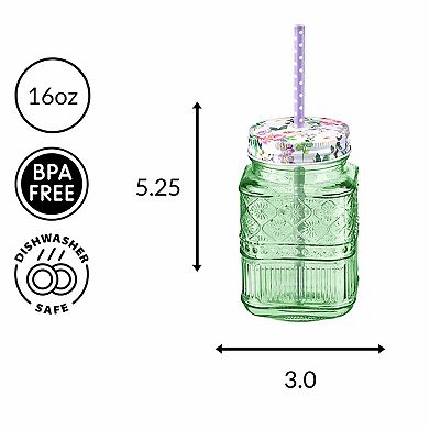 Godinger Silver Claro Mason Jar - Set of 2