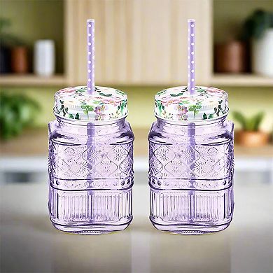 Godinger Silver Claro Mason Jar - Set of 2