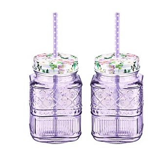 Godinger Silver Claro Mason Jar - Set of 2