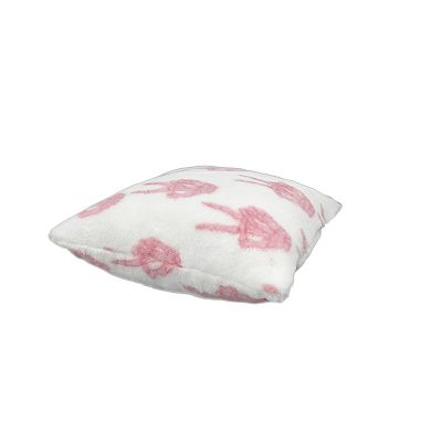 Celebrate Together Halloween Ping Skeleton Peace Faux Shearling Pillow