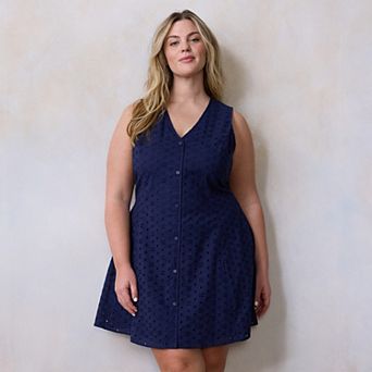 Plus Size LC Lauren Conrad Souvenir Mini Dress